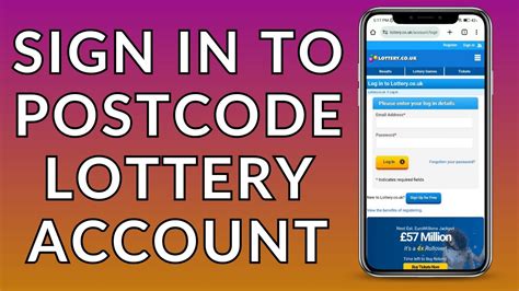 postcode lottery account sign in